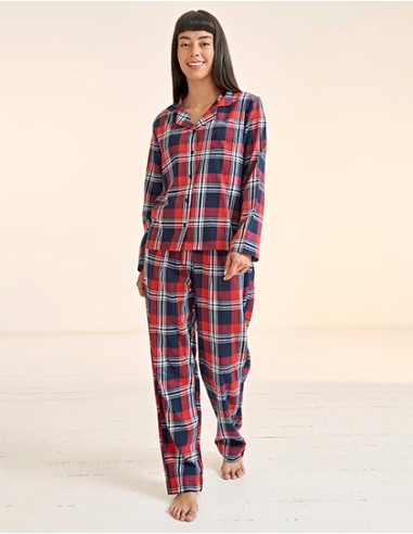 S-SK074-Womens Tartan Lounge Set
